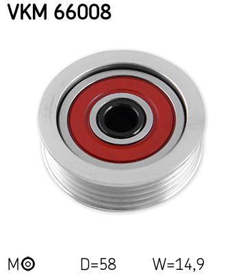 Rolo tensor da correia trapezoidal estriada SKF ref. VKM 66008